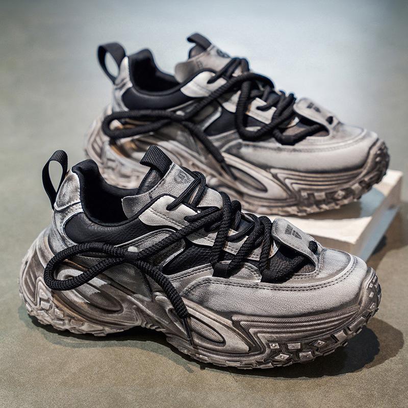 Nowa Moda Męskie Cztery Pory Roku Wygodne Buty na Grubej Podeszwie Studenci Chłopcy Modne Miękka Podeszwa Oddychające Casualowe Sneakersy do Biegania