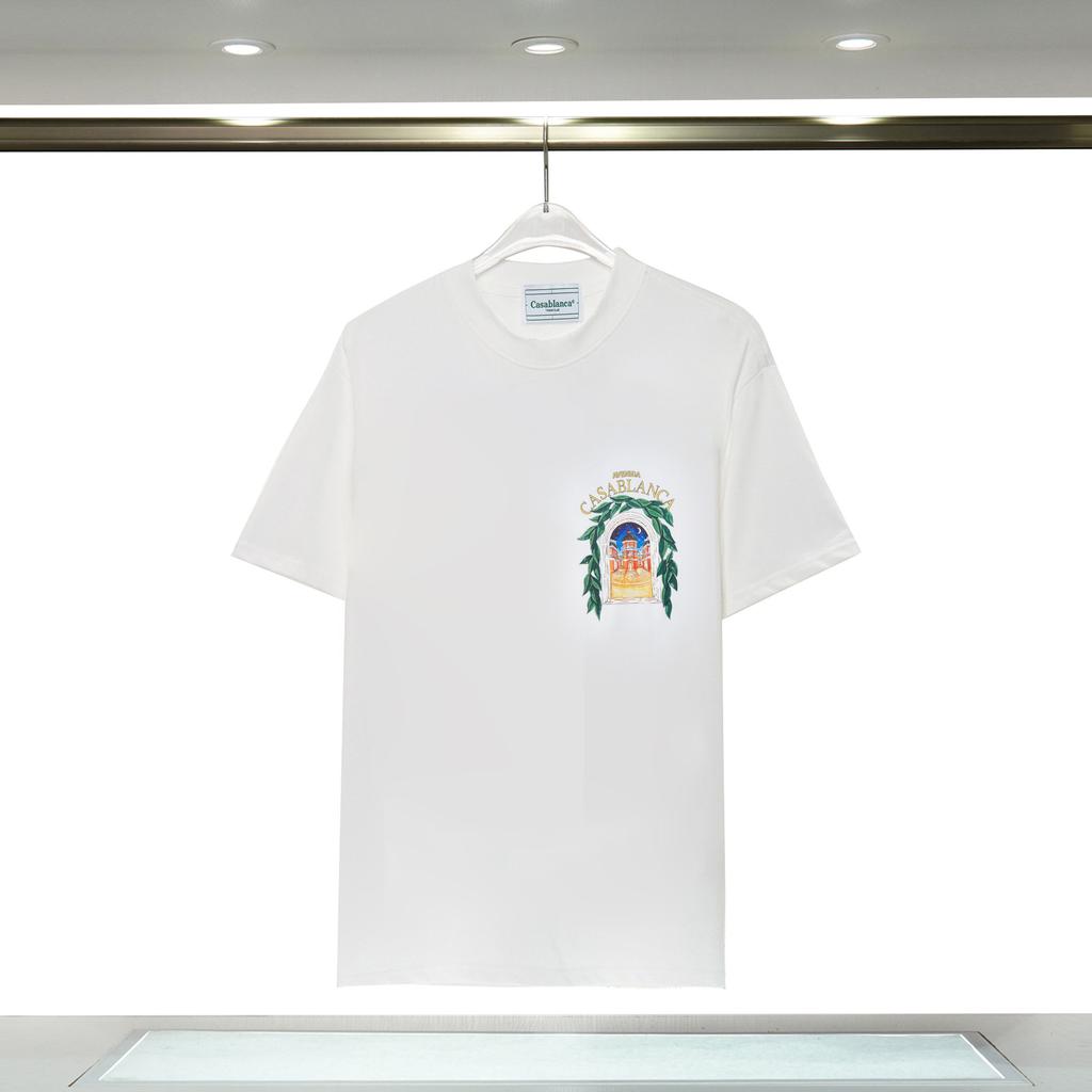 Casablanca 23 Frühling und Sommer Neuheit Fantasie Tor Sternenhimmel Schloss Casa Buchstaben Logo Kurzarm Partner T-Shirt