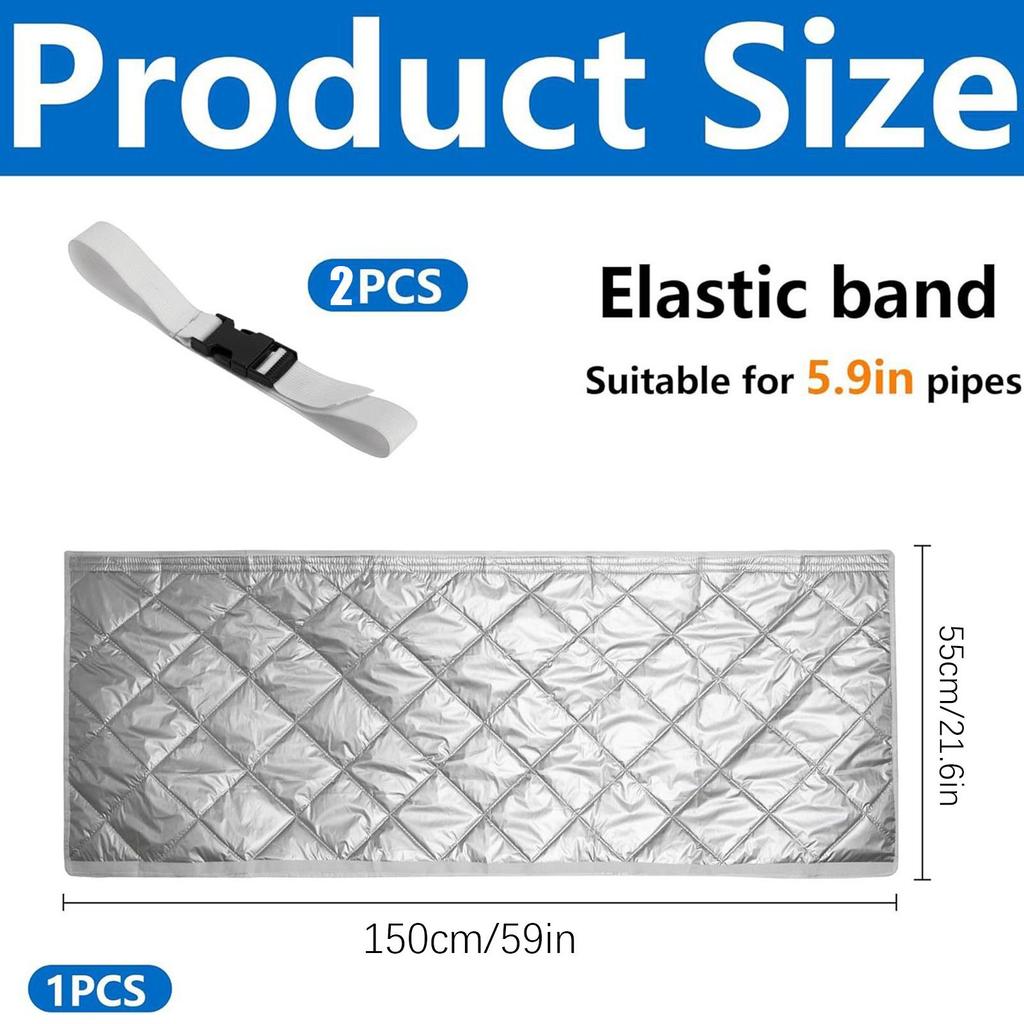 AC Hose Cover AC Exhaust Pipe Sleeve Insulated Energy-Saving Air Conditioner Hose Cover for Dorm Garage RV Apartment Basement