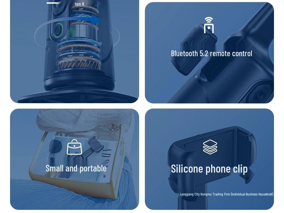 360° Drehbarer Selfie-Stick & Stabilisator mit Gesichtserkennung für Mobiltelefone