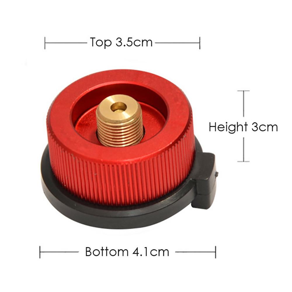 Outdoor Camping Hiking Stove Burner Adaptor Split Type Furnace Converter Connector Auto-off Gas Cartridge Tank Cylinder Adapter