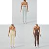 Completo Yoga da Donna con Top con Schiena a Croce e Leggings a Vita Alta per Fitness e Pratica Yoga