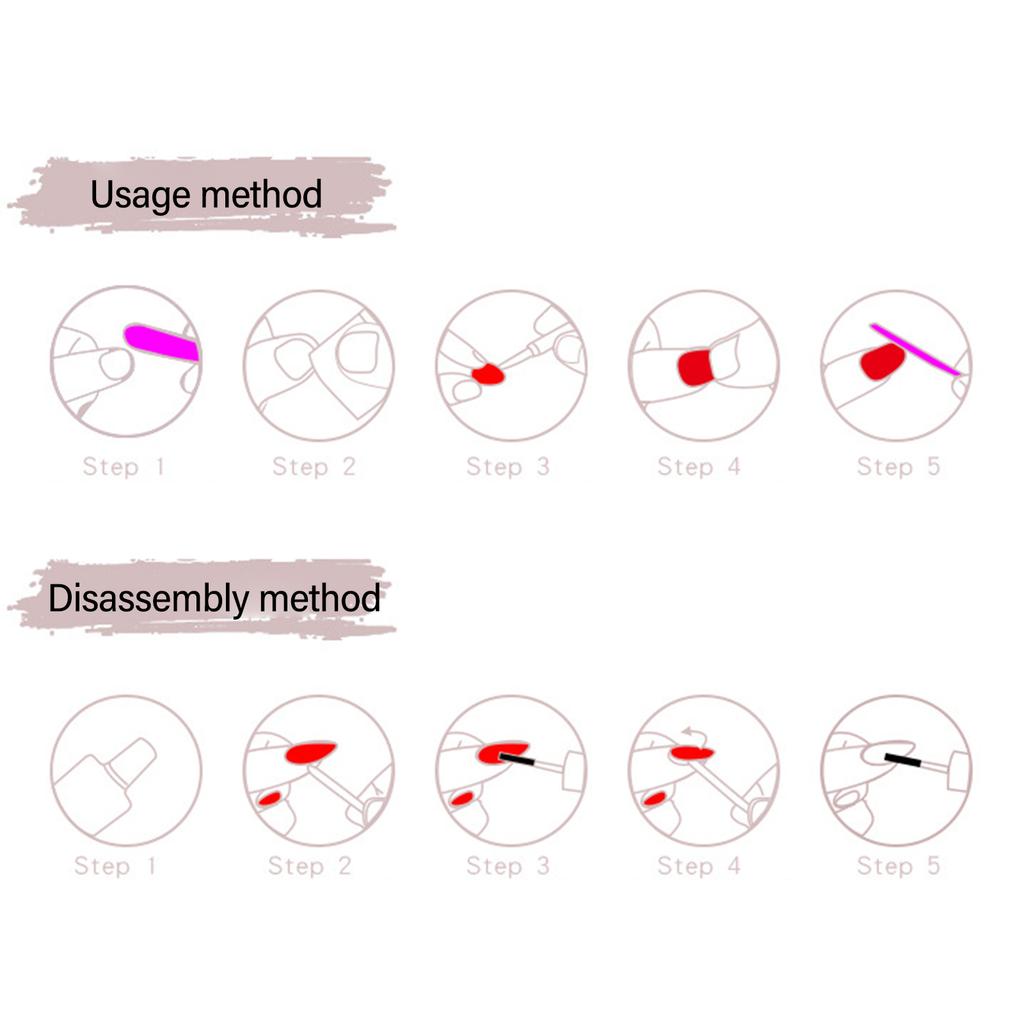 Aufdrücknagel, künstliche Nägel, Kleber auf den Nagel, falsche Nägel, Acrylnägel, künstliche falsche Nägel für DIY-Nagelkunst-Designs