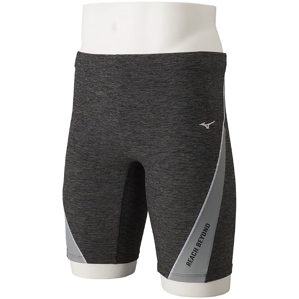 Mizuno Half Spats 3D Size Black Heather Size S Men's (21cm Inseam, Cups) N2JB0616, 90 Gray,