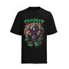 Retro Ninja Turtle Shredder Pizza Streetwear Cartoon Bio Herren T-Shirt