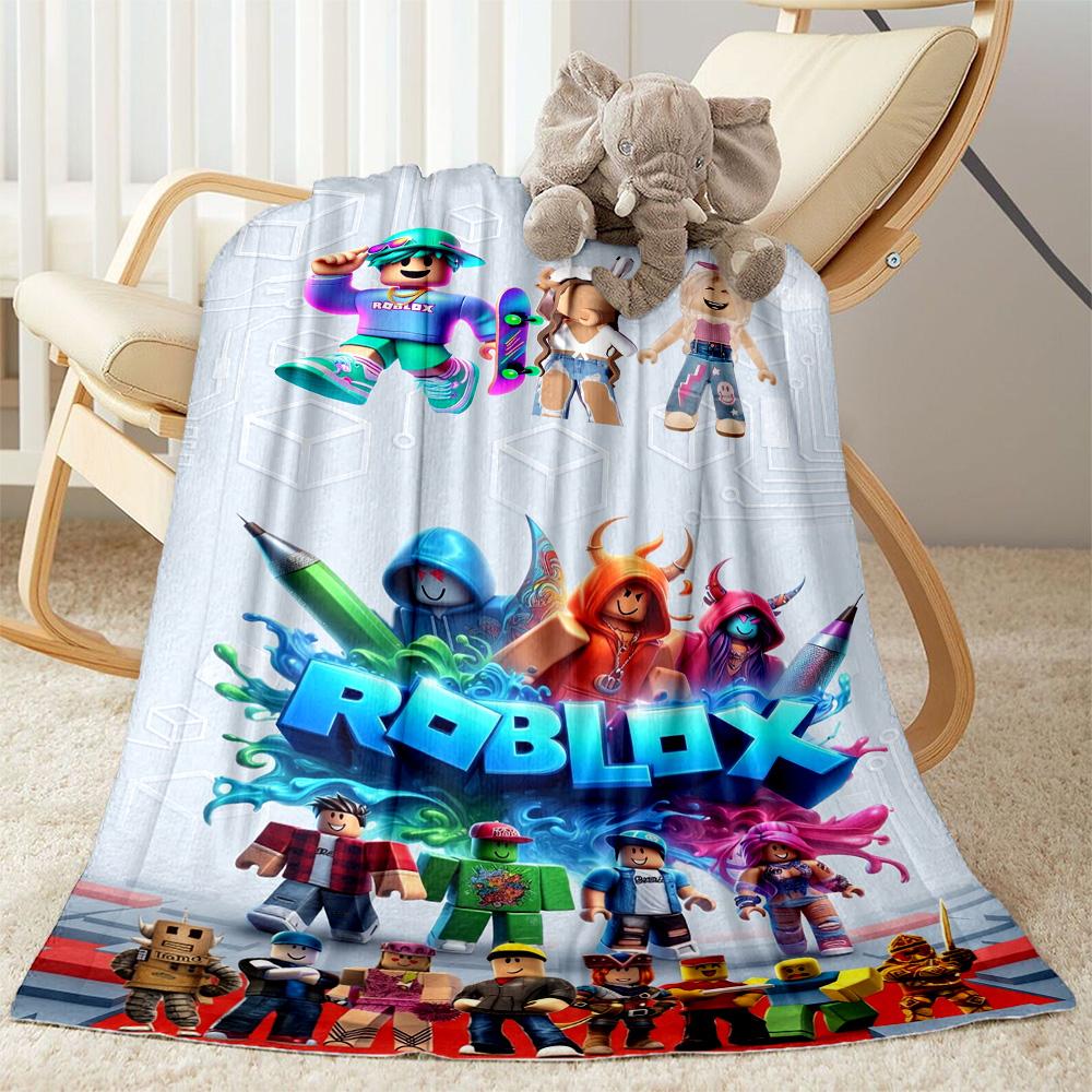 Roblox 379 Blanket Comfortable Perfect for Chair Picnics Seaside All-Season Use Stylish Decor Gifts For Family Or Friends