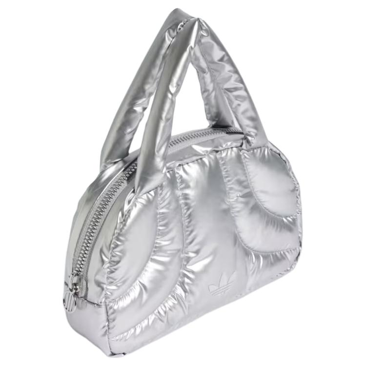 Adidas Polyurethane Bowling Bag, Handbag Mini Women's Silver Adidas JD1337
