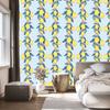 Lemons with leaves and flowers wallpaper for living room and bedroom 50x1000