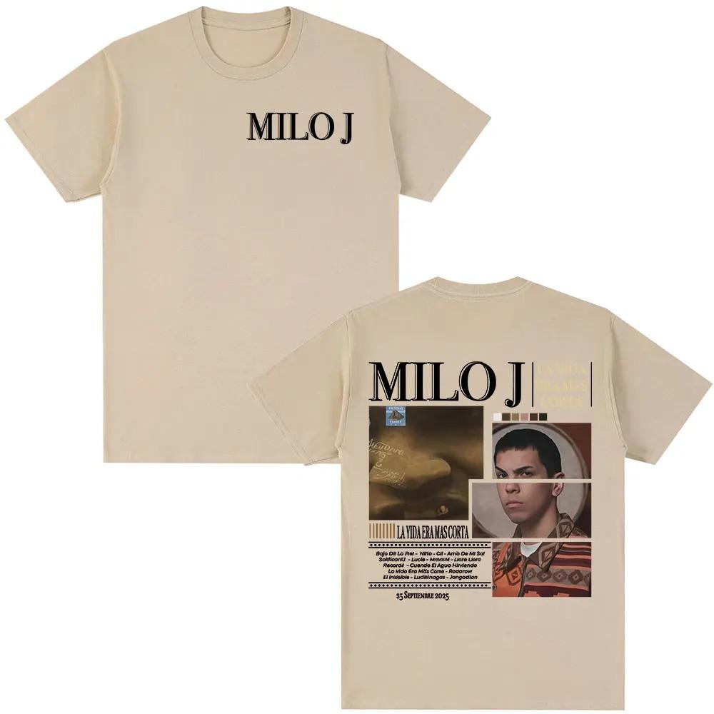 

Rapper Milo J La Vida Era Mas Corta TShirt Unisex Fashion Hip Hop Loose TShirt Casual Pure Cotton WOMEN And Unisex Tshirt S