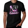 50th Birthday Design 50  Fabulous Ladys Design Tshirt Work Casual Loose Fit Tshirt