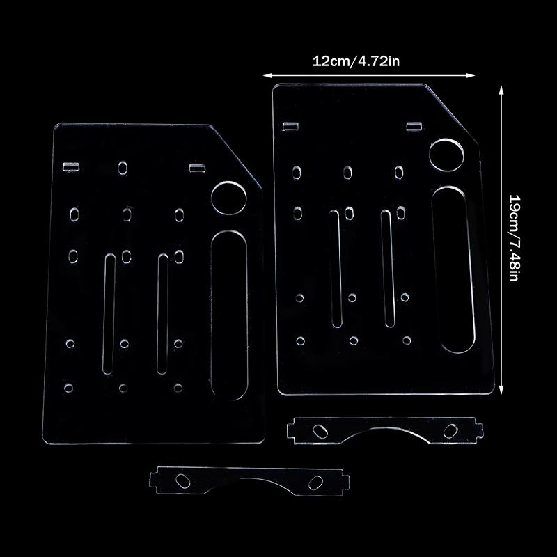 3/4/6/8Layer Hard Drive Cage Hard Drive Bracket For 3.5In Hdd Ssd Diy Storage Acrylic Rack Shelf With Cooling Fan Space