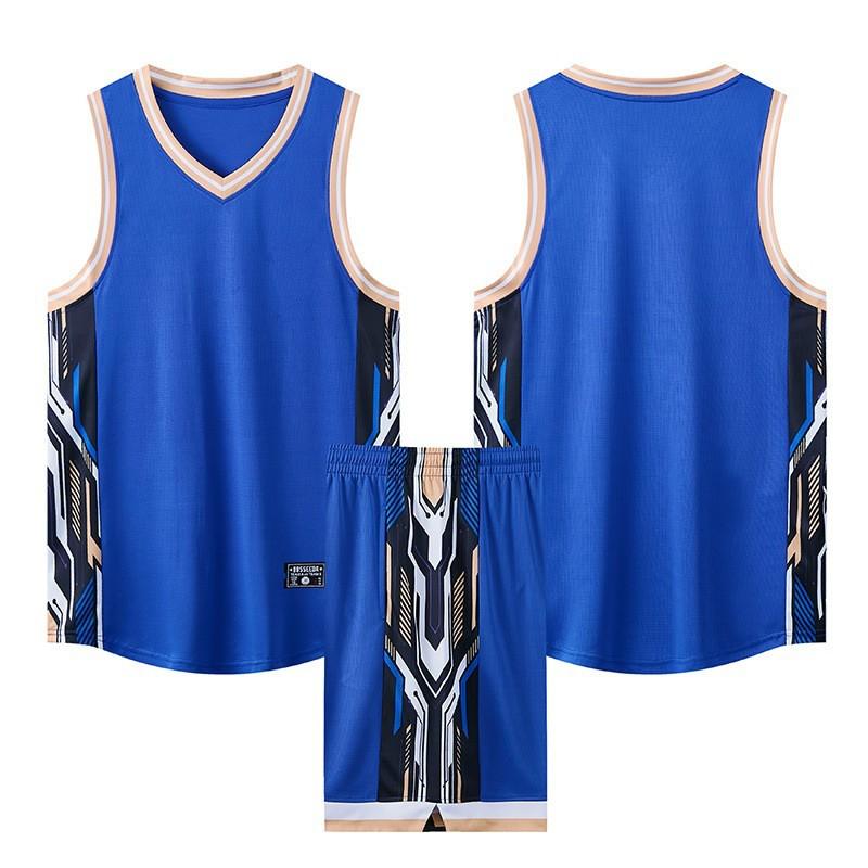Men Women Basketball Uniform Set Quick Dry Breathable Sleeveless Jersey Training Game Wear Adults