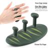 Three-Finger Anti-Slip Silicone Grip Pad for Barbell and Fitness Equipment