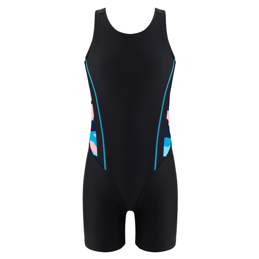 Kids Girls Swimsuit Rashguard One Piece Wetsuit UV Protection Swimwear Surfing Beachwear Jumpsuit Bodysuit