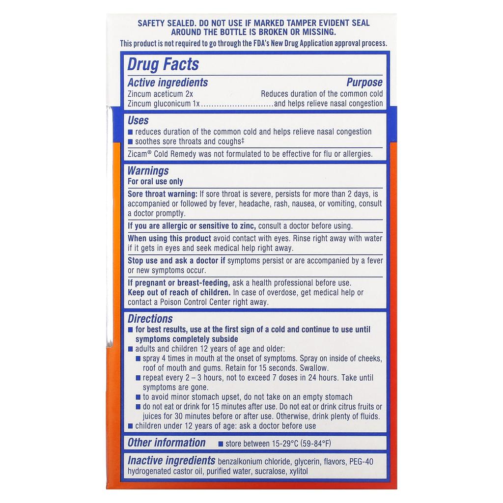 Cold Remedy, Oral Mist, Arctic Mint, 30Ml(1Fl Oz)