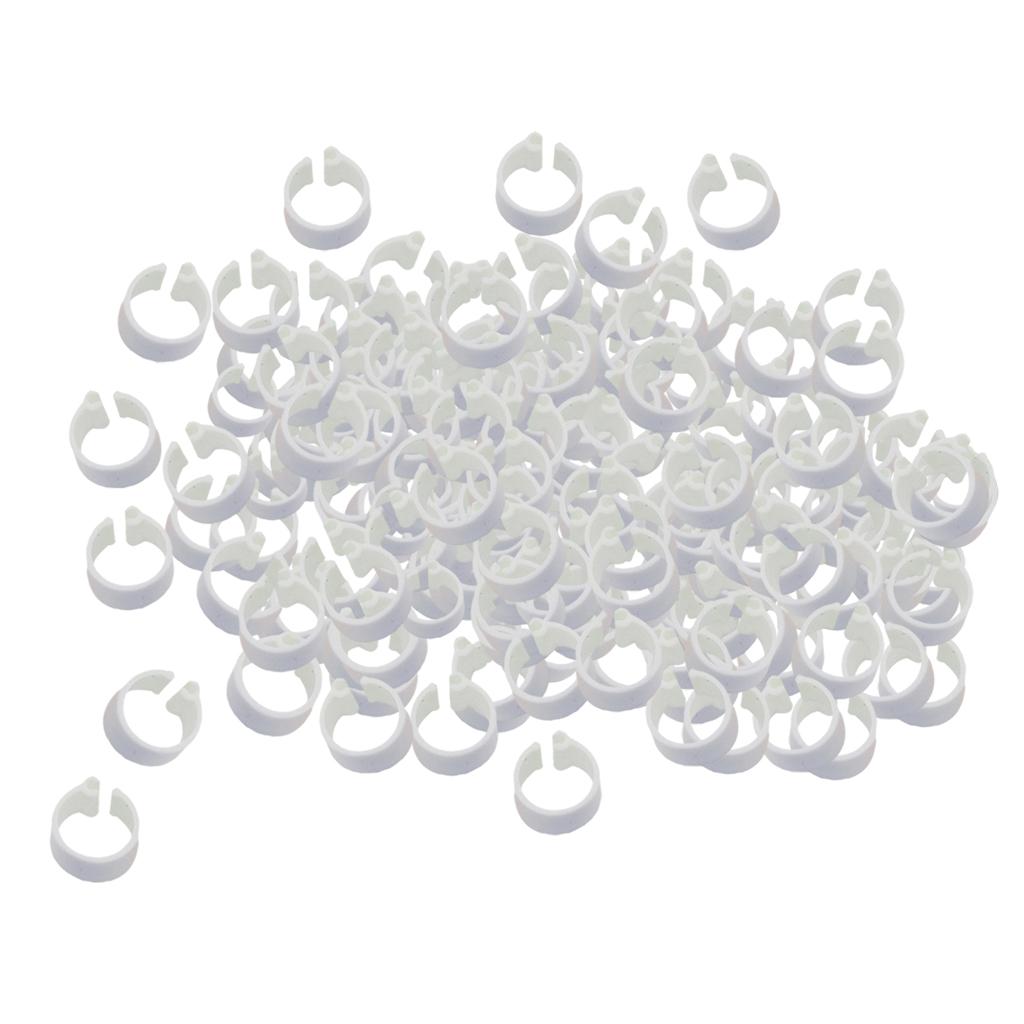 100pcs 8mm Bird Foot Ring Racing Pigeon Rings Pigeon Leg Bands Multi-color