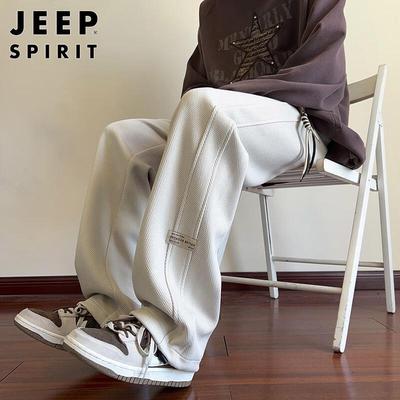 JEEP SPIRIT Herren Locker Geschnittene Gerade Bein Freizeithose