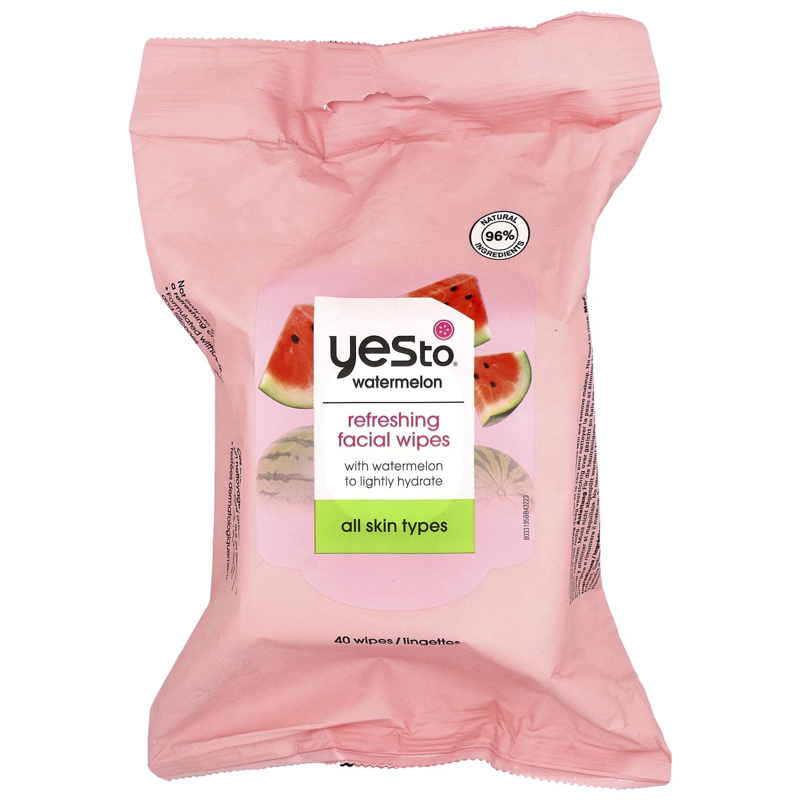 

Refreshing Facial Tissues, All Skin Types, Watermelon, 40 Sheets
