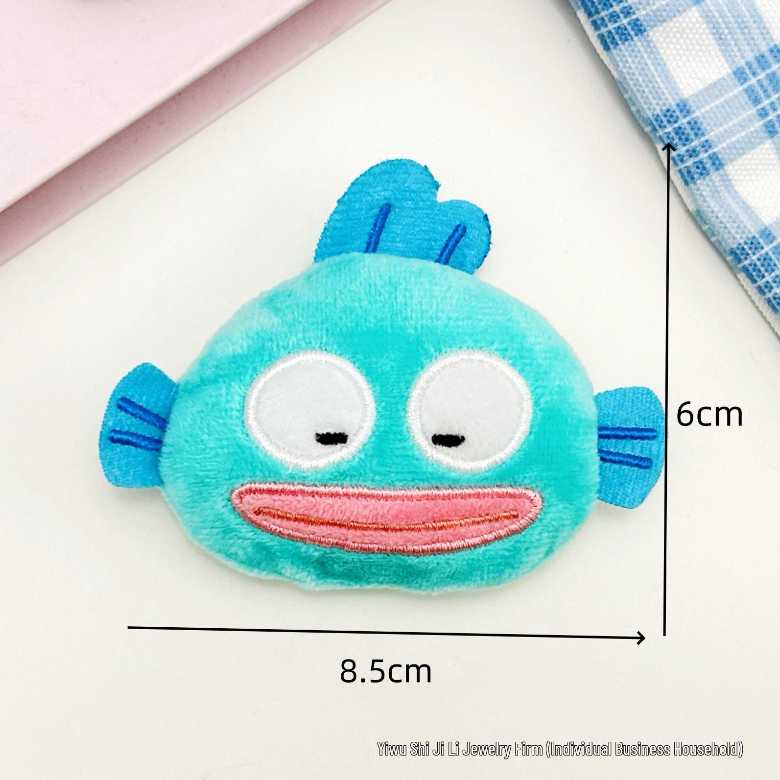Clownfish Emoticon Squeaky Plush Pendant Doll Accessory