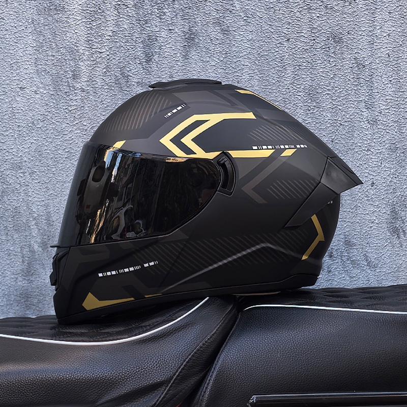 LVS-701 Safety Motorcycle Helmets Full Face Dual Lens Racing Helmet Strong Resistance Off Road Helmet DOT Approved