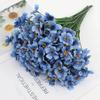 Purple Artificial Spring Flowers Lifelong UV Resistant Fake Plastic Plants for Outdoor Home Decor Garden Beds Patio Kit