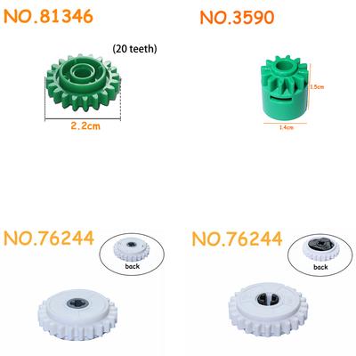 Non-Toxic 3590 Gear 12 Tooth With Clutch Building Blocks 81346 20 Tooth Transmission Gear Moc Technical Parts 76244 24 Tooth Clutch Gear