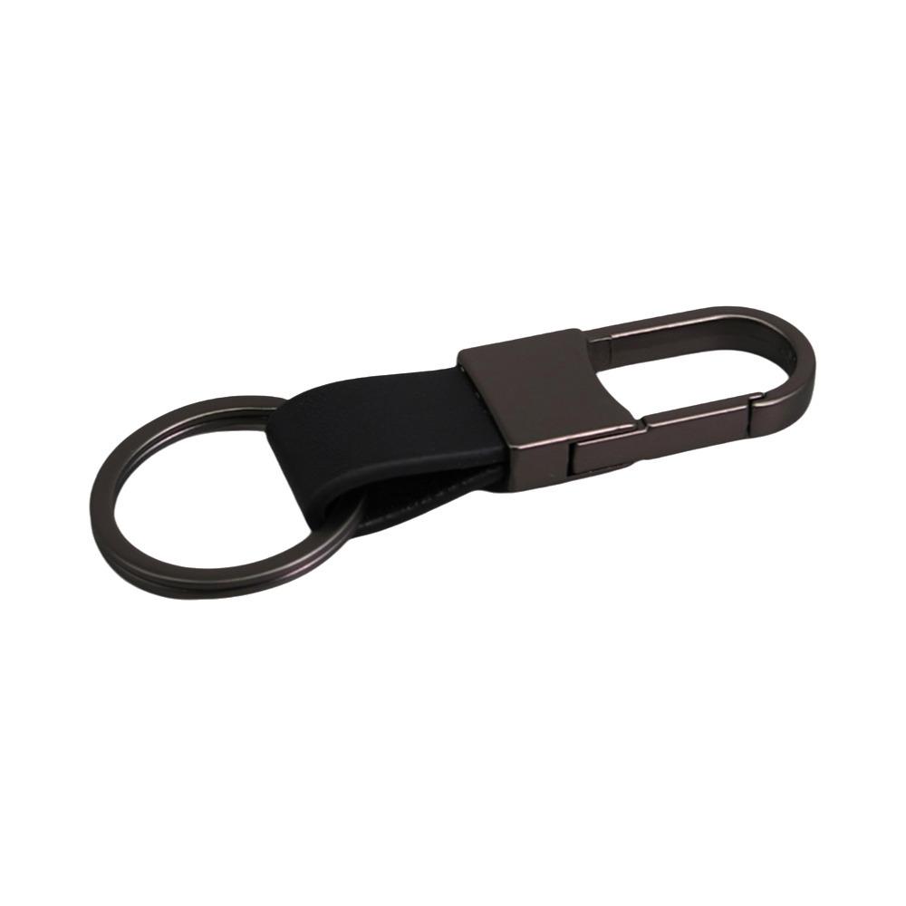Alloy Leather Fur Keychain Anti-Lost Metal Waist Hanging Key Chain Matte Multifunctional Carabiner Holder Keyrings for Women Men
