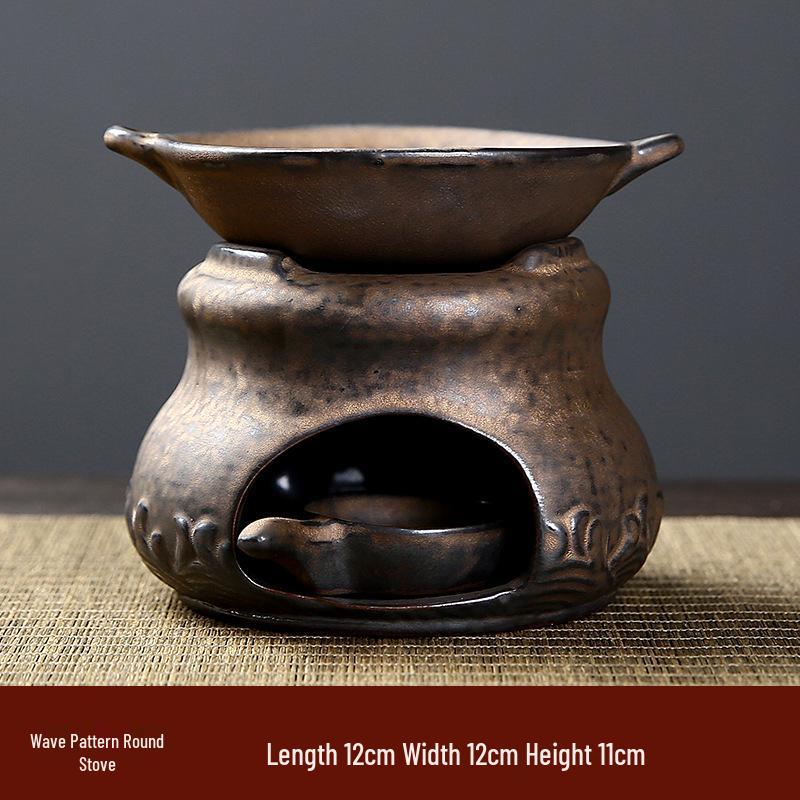 Ceramic Essential Oil & Incense Burner with Tea Roaster - Creative Indoor Candle Ornament