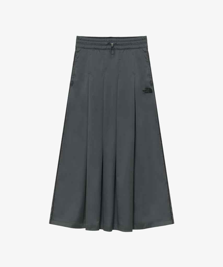 Noseupeiseu Nk6Nr31K Women'S Satin Flare Skirt Charcoal_Grey