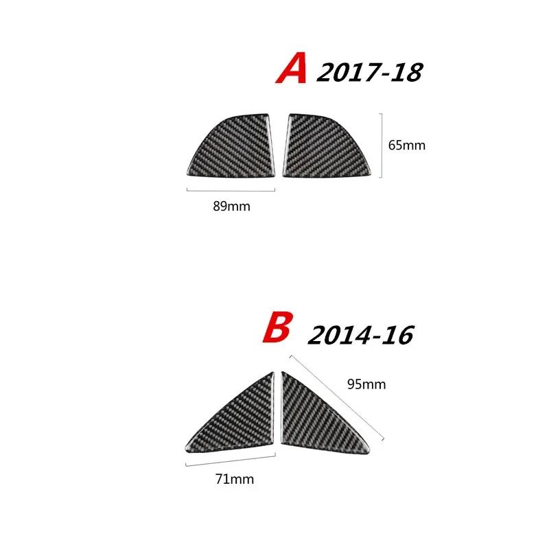Fit For Mazda3 Axela 2017-2018 True Carbon Fiber Front Grille Grill Trim Cover Front Decorative Parts  Car Styling Accessories