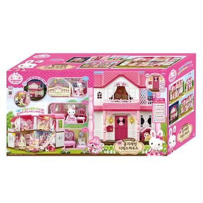 One & One Kongji Rabbit Deluxe House conjunto especial casa de muñecas, colores mezclados, juguetes populares para niños coreanos