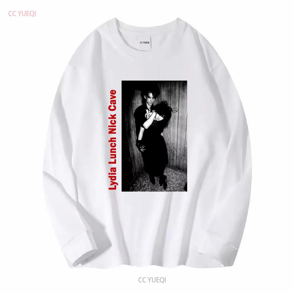 Lydia Lunch And Nick Cave T Shirt Black S 5XL QQ1324 vintage Washed Stylish Slightly homme Comfortable Stretched Casual