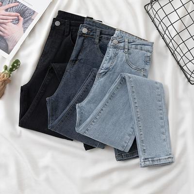 Pencil Small-footed Jeans Women's Slim-fitting Versatile New Thin Skinny Jeans Elastic Thin Jeans