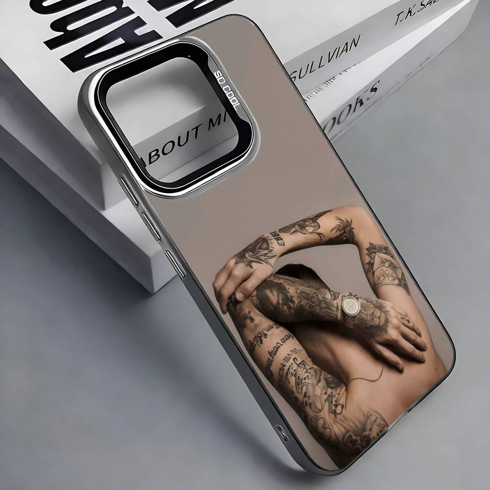 

R-Rels B Hip-hop Phone Case For iPhone 17,16,15,14,13,12,11 Plus,Pro Max,Colored Silver Phone Case iPhone14Pro