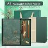 Custom Logo Cultural Creative Notebook & Wooden Bookmark Gift Set