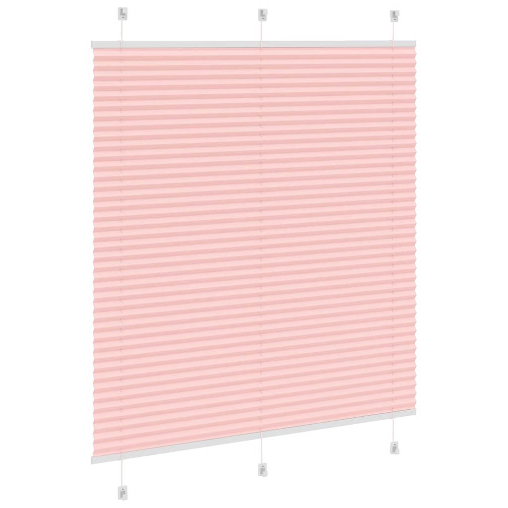 Pink Pleated Roller Blind 120X150 Cm Fabric Width 119.4 Cm