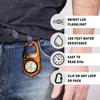 Dakota Pocket Watch Carabiner Watch Waterproof LED Light Outdoor Camping Climbing Travel