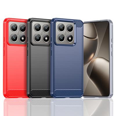 For Cover Xiaomi 14T Case For Xiaomi 14T 14 T Pro Anti-knock Soft Silicone Carbon Fiber Back Case For Xiaomi 14T Case 6.67 Inch