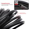 2/5M Car Door Anti Collision Strip with Steel Disc Bumper Trim Edge Scratch Protector Strip Sealing Guard Styling Car Decor