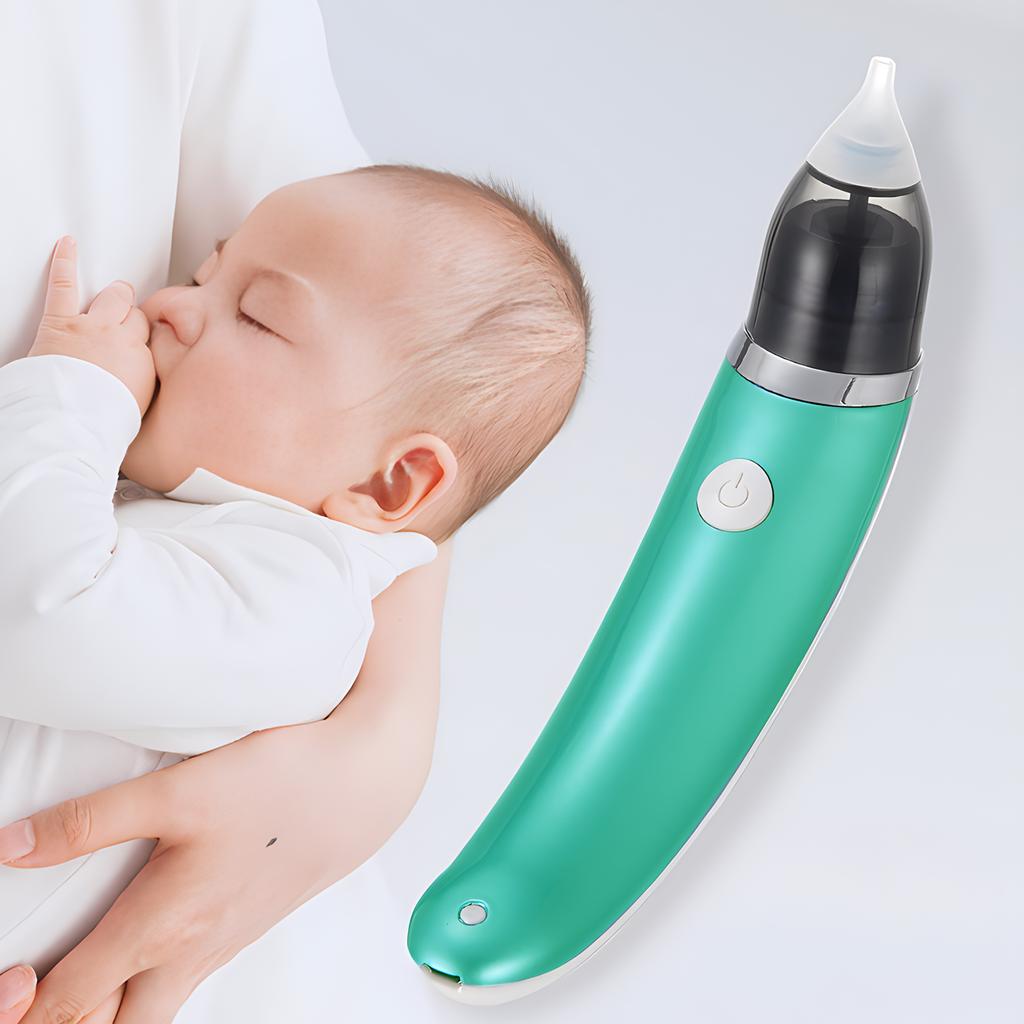 Aspirator Nazal Electric pentru Copii Mici - Curățător Automat de Muci pentru Nou-Născuți, Reîncărcabil, Detașabil, Anti-Reflux, Aspirație Nazală pentru Bebeluși