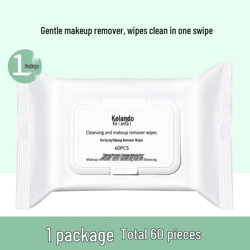 Kelanduo Avocado Gentle Makeup Remover Wipes - Portable, Deep Cleansing, Rinse-Free, Disposable