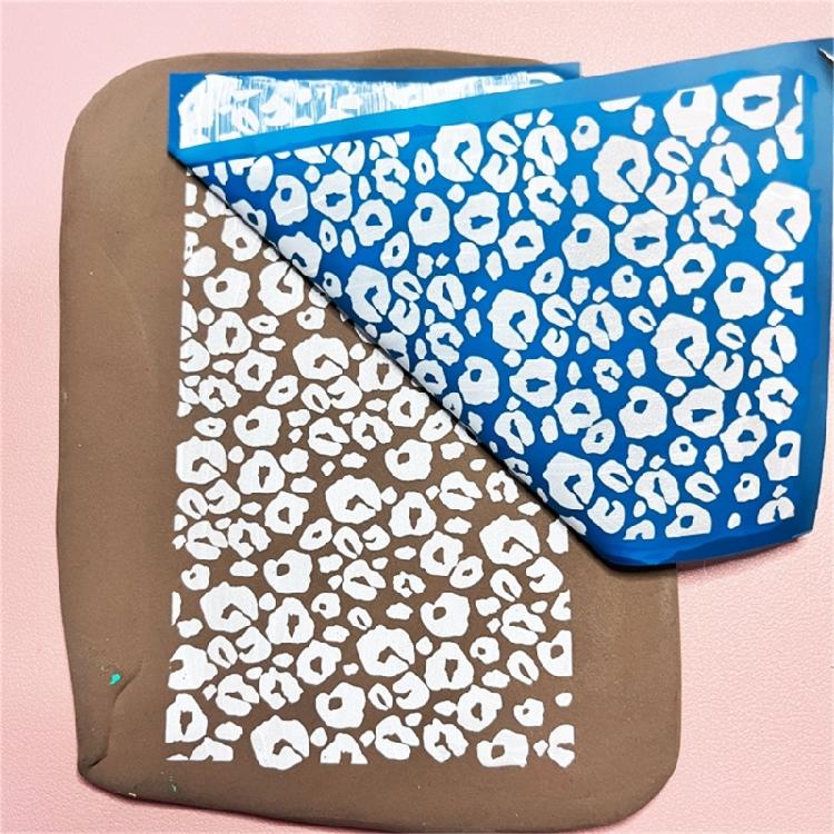 Heart Silk Screen Stencil Clay Silkscreen Print for DIY Printing Earring Scraper