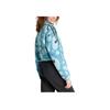 adidas Essentials 3-Stripes Animal Print High Pile Cropped Half-Zip Long Sleeve Sweatshirt Women Tops Blue IY0148