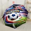 Usa Soccer Spirit Compact Travel Automatic Umbrella Sturdy 8-Rib Shaft Lightweight Durable Everyday Carry Umbrella Elegant Umbrella Gift for Festivals