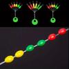 600pcs 100 Groups Float Stopper Fishing Bobber Stopper Float Oval Bean Space Fishing Line Tackle Accessories