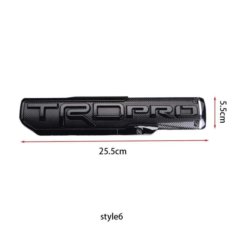 3D ABS TRD PRO BRO Badge Emblem Car Stickers Toyota TRD Tundra Car Styling Fender Side Label Rear Trunk Decal Accessorie EZ0