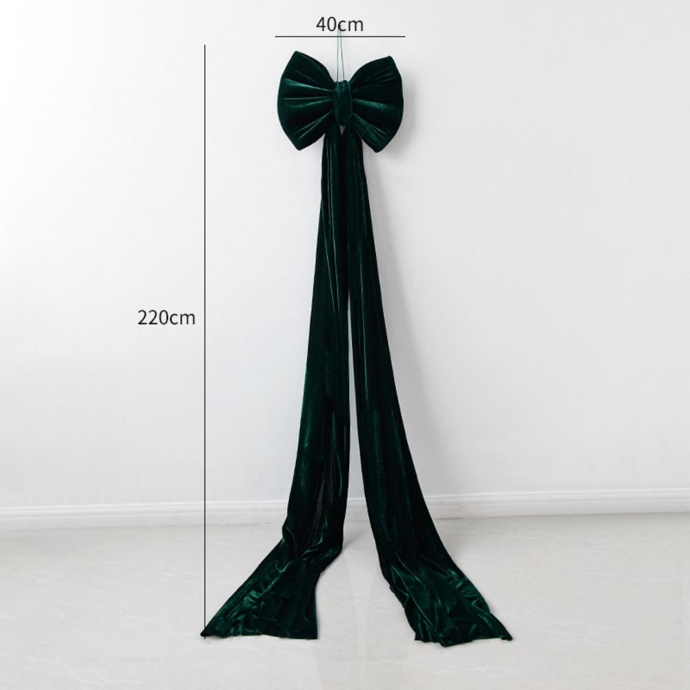 Super Large Christmas Bow Pendant Red Velvet Xmas Tree Bowknot Pendant Ornaments for Home Decor New Year Party Gifts Decoration