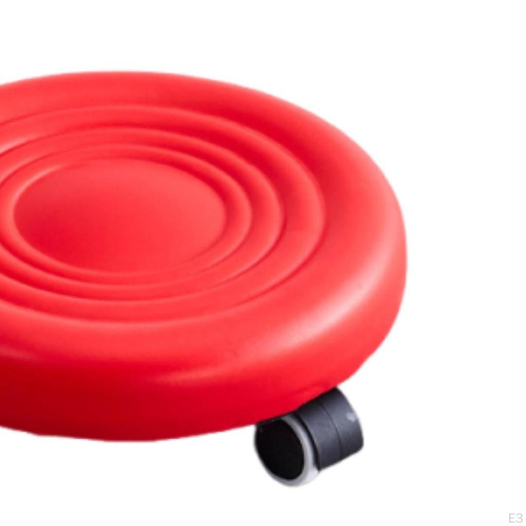 Low Height Rolling Stool Foot Rest with Wheels Movable Thickened Cushion Step Stools Roller