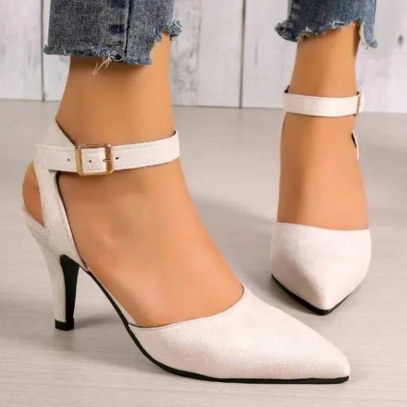 Fashion 2024 Hot Selling High Quality Women's High Heels Fashionable Women's Office Shoes Sexy Stiletto Heels Women's Sandals Plus Size