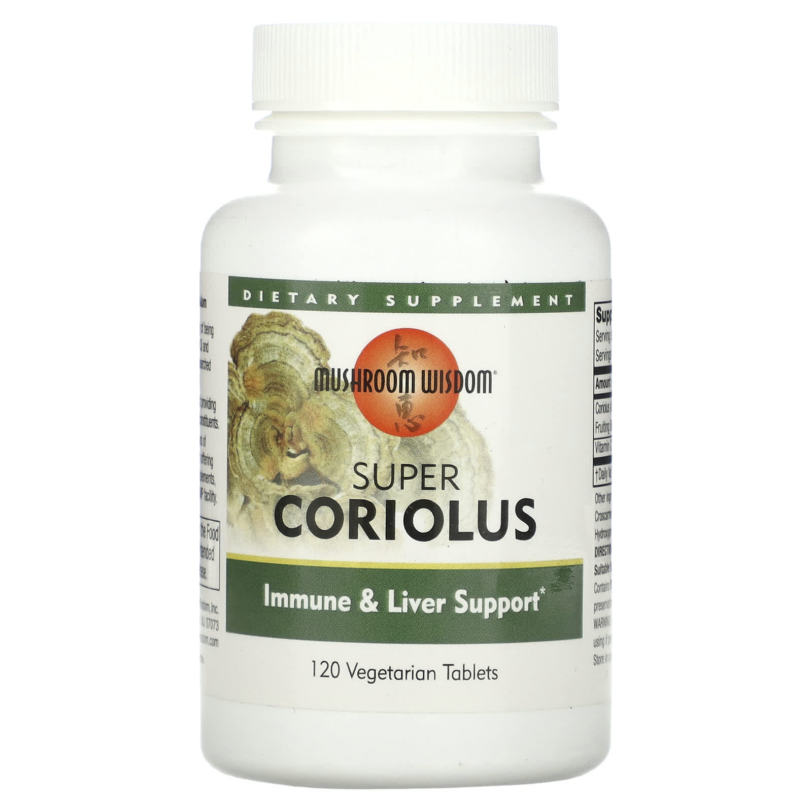 

Super Coriolus, Veggie Tablets 120 Tablets
